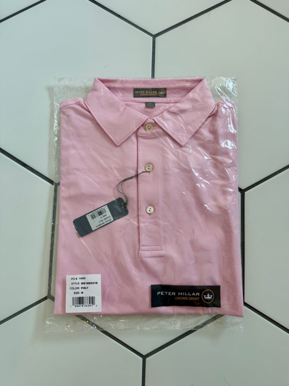 Peter Millar Pink Men’s Polo Shirt